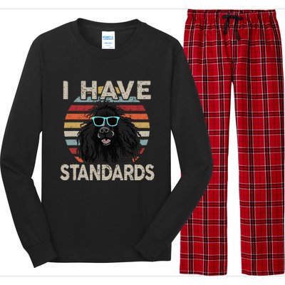 I Have Standards Poodle Long Sleeve Pajama Set