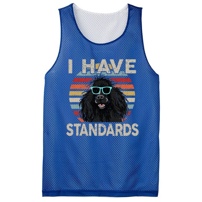 I Have Standards Poodle Mesh Reversible Basketball Jersey Tank