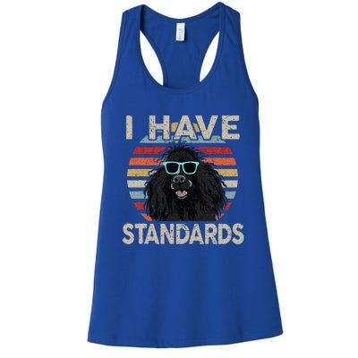 I Have Standards Poodle Women's Racerback Tank