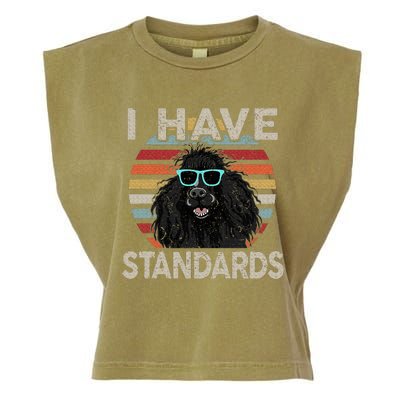 I Have Standards Poodle Garment-Dyed Women's Muscle Tee