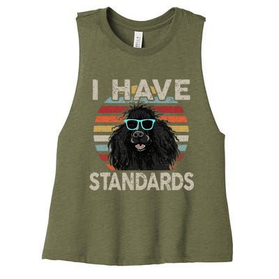 I Have Standards Poodle Women's Racerback Cropped Tank