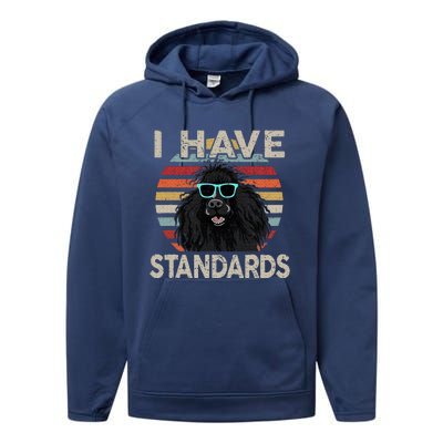 I Have Standards Poodle Performance Fleece Hoodie