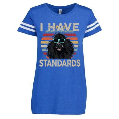 I Have Standards Poodle Enza Ladies Jersey Football T-Shirt