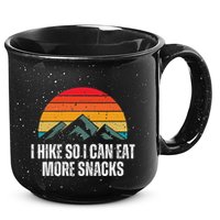 I Hike So I Can Eat More Snacks As A Funny Hiking 15oz Campfire Ceramic Mug