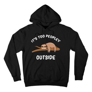 Introvert Humor Sloth Antisocial Sarcasm Hoodie