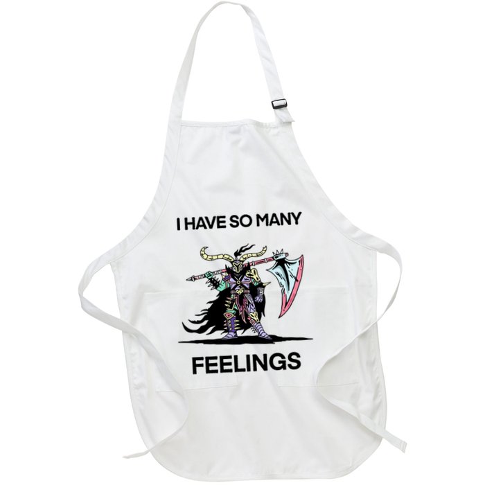 I Have So Many Feelings Full-Length Apron With Pockets