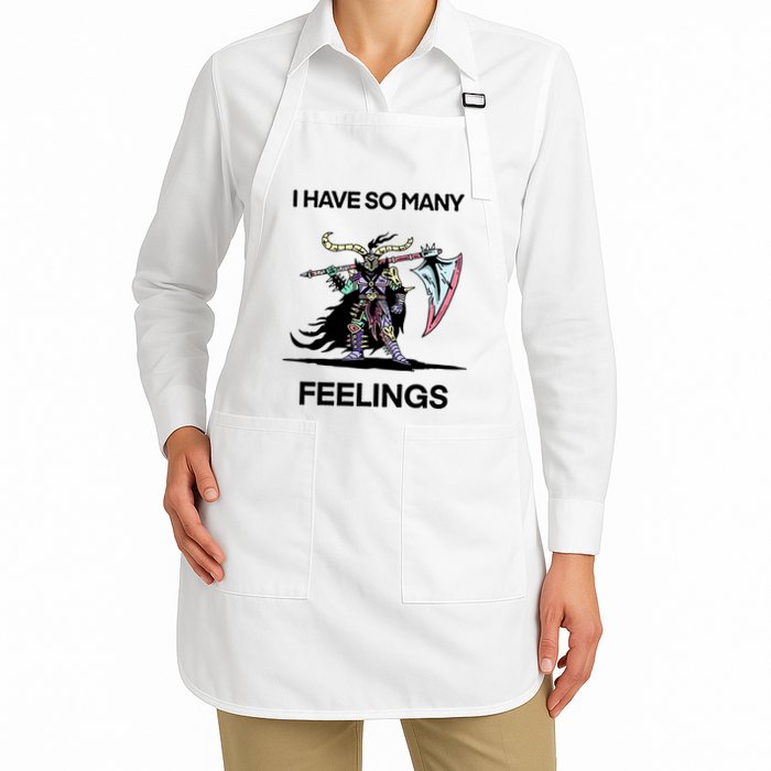 I Have So Many Feelings Full-Length Apron With Pockets