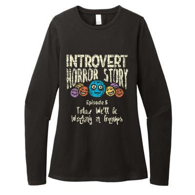 Introvert Horror story Working Group Back To School  Womens CVC Long Sleeve Shirt