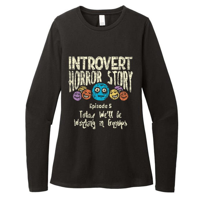 Introvert Horror story Working Group Back To School  Womens CVC Long Sleeve Shirt