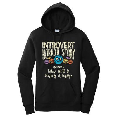 Introvert Horror story Working Group Back To School  Women's Pullover Hoodie