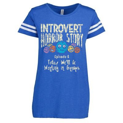 Introvert Horror story Working Group Back To School  Enza Ladies Jersey Football T-Shirt