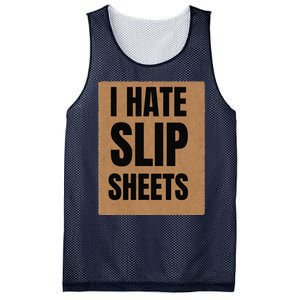 I Hate Slip Sheets Mesh Reversible Basketball Jersey Tank