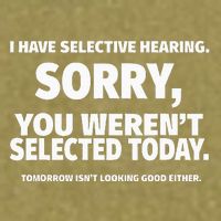 I Have Selective Hearing You WerenT Selected Garment-Dyed Women's Muscle Tee