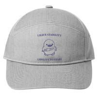 I Have Stability Ability To Stab 7-Panel Snapback Hat