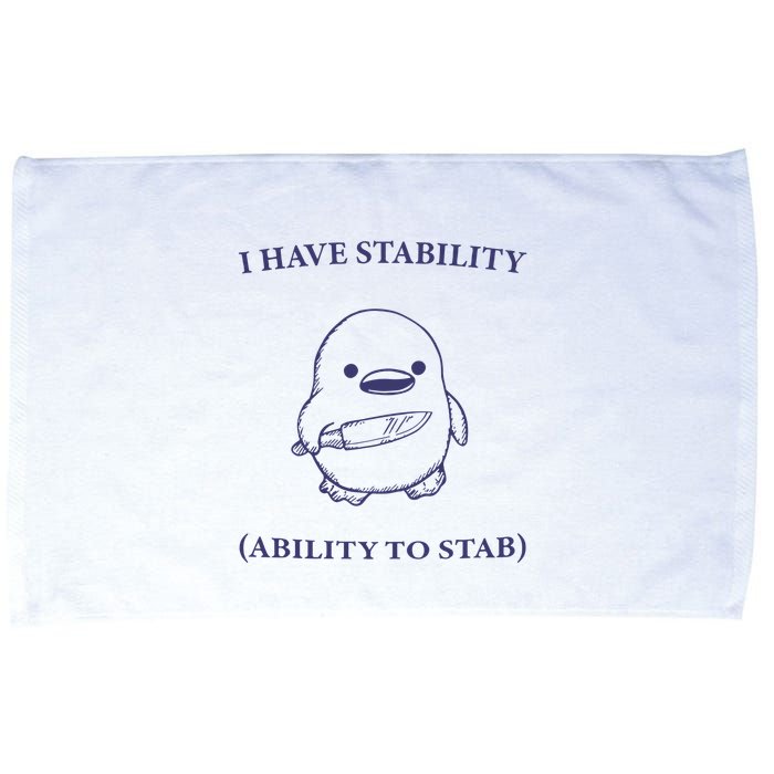I Have Stability Ability To Stab Microfiber Hand Towel