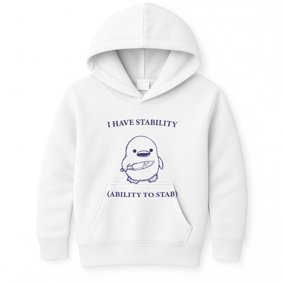 I Have Stability Ability To Stab Kids Hoodie