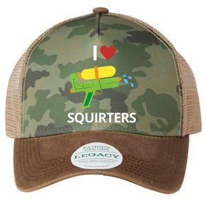 I Heart Squirters Funny Water Gun Legacy Tie Dye Trucker Hat