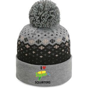 I Heart Squirters Funny Water Gun The Baniff Cuffed Pom Beanie