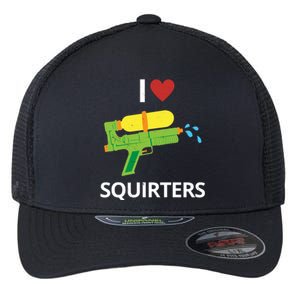 I Heart Squirters Funny Water Gun Flexfit Unipanel Trucker Cap