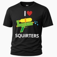 I Heart Squirters Funny Water Gun Cooling Performance Crew T-Shirt