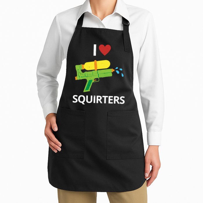 I Heart Squirters Funny Water Gun Apron