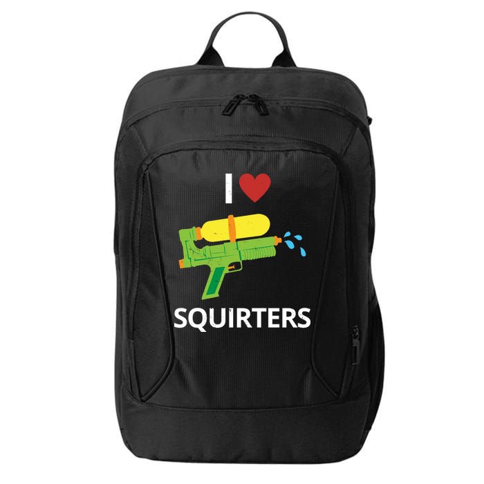 I Heart Squirters Funny Water Gun City Backpack