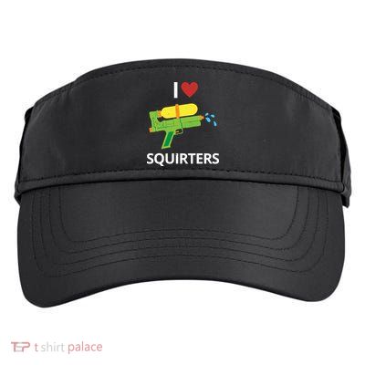 I Heart Squirters Funny Water Gun Adult Drive Performance Visor