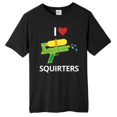 I Heart Squirters Funny Water Gun Tall Fusion ChromaSoft Performance T-Shirt