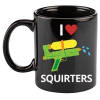 I Heart Squirters Funny Water Gun 11oz C Handle Ceramic Mug