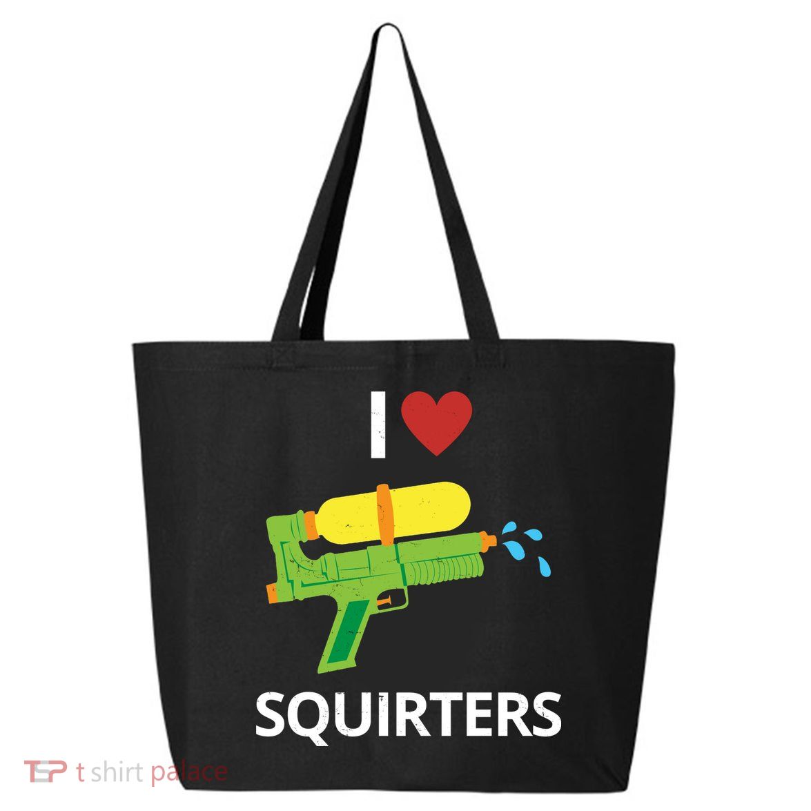 I Heart Squirters Funny Water Gun 25L Jumbo Tote