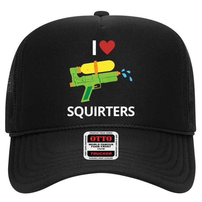 I Heart Squirters Funny Water Gun Trucker Hat
