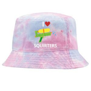 I Heart Squirters Funny Water Gun Tie-Dyed Bucket Hat