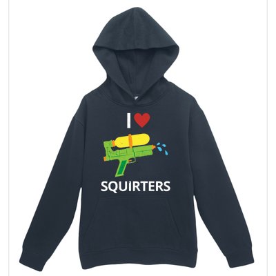 I Heart Squirters Funny Water Gun Urban Pullover Hoodie