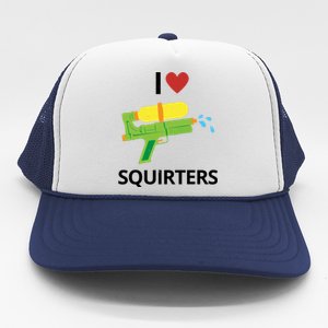 I Heart Squirters Funny Water Gun Trucker Hat