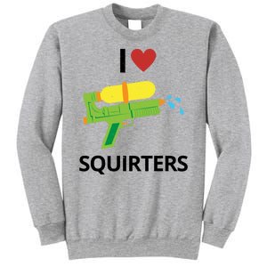 I Heart Squirters Funny Water Gun Sweatshirt