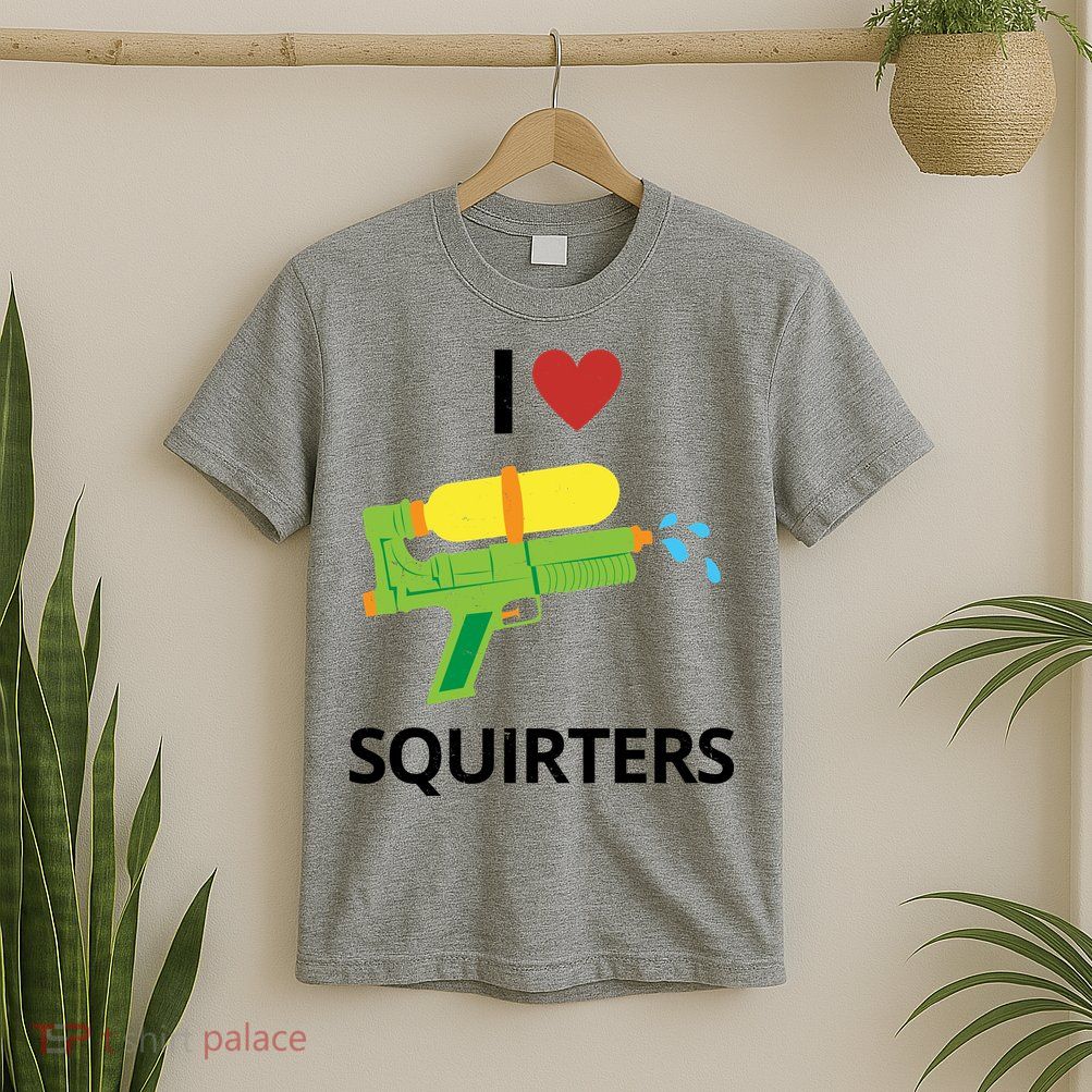 I Heart Squirters Funny Water Gun T-Shirt