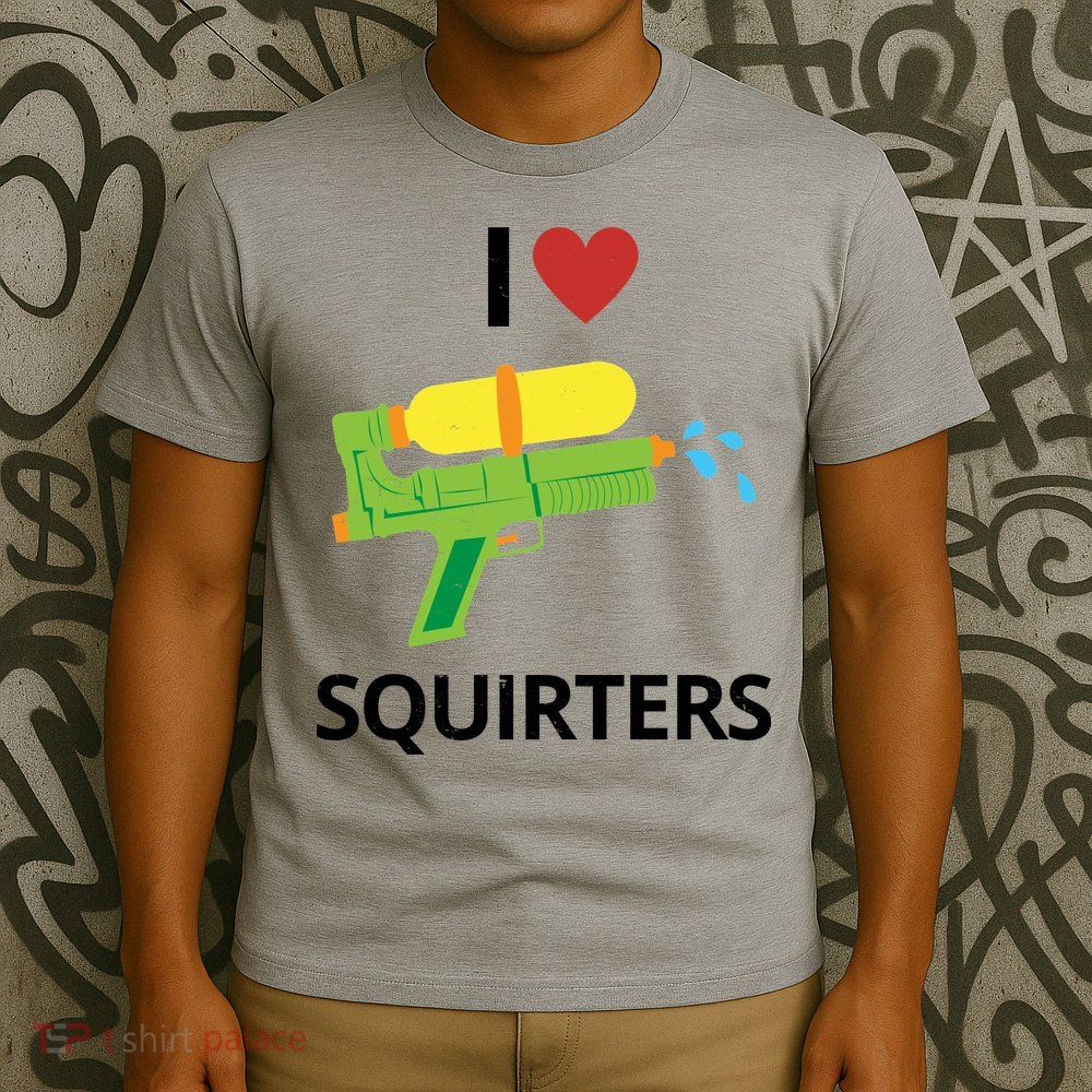 I Heart Squirters Funny Water Gun T-Shirt