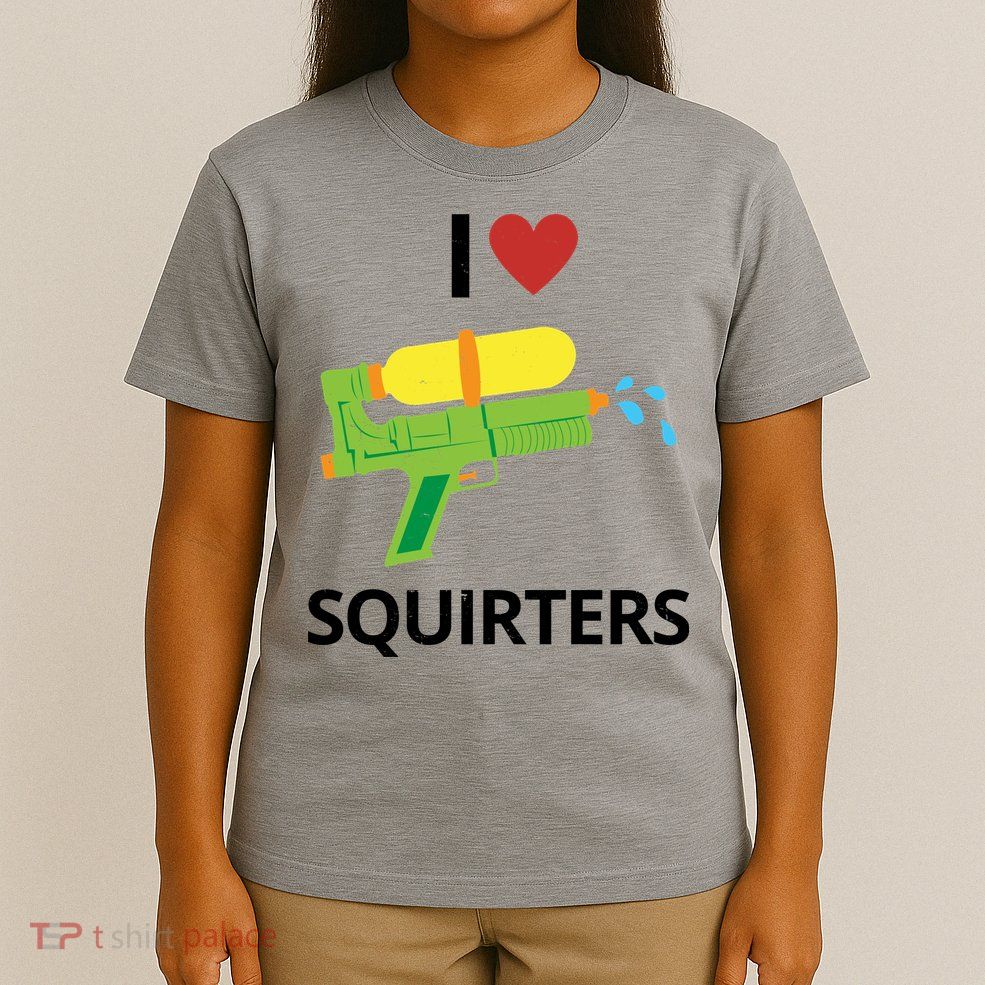 I Heart Squirters Funny Water Gun T-Shirt