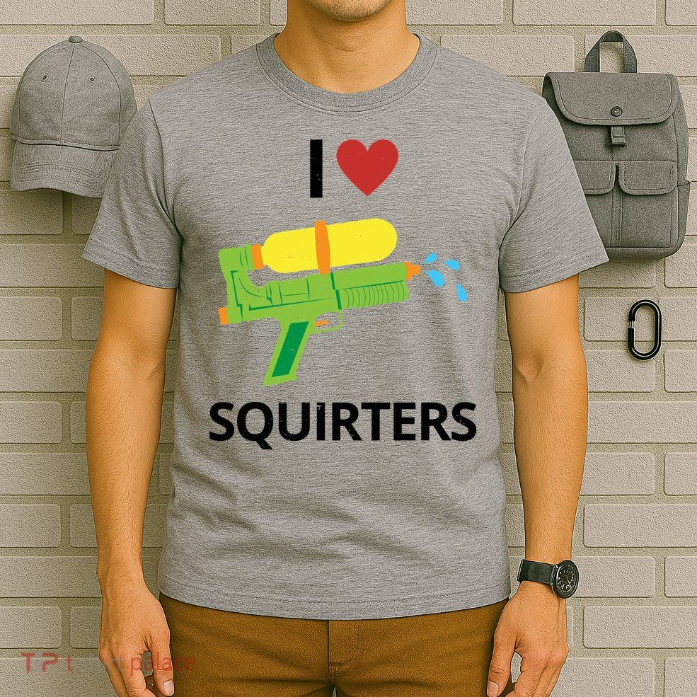 I Heart Squirters Funny Water Gun T-Shirt