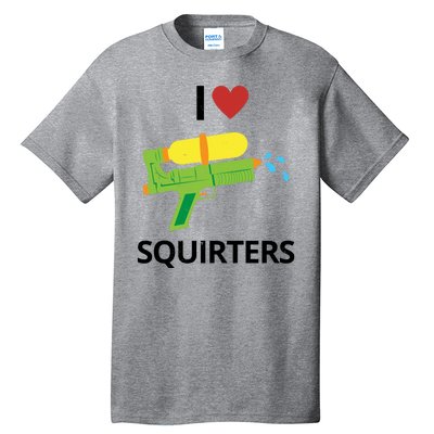 I Heart Squirters Funny Water Gun Tall T-Shirt