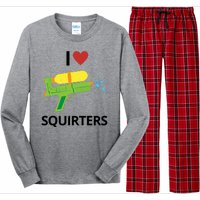 I Heart Squirters Funny Water Gun Long Sleeve Pajama Set