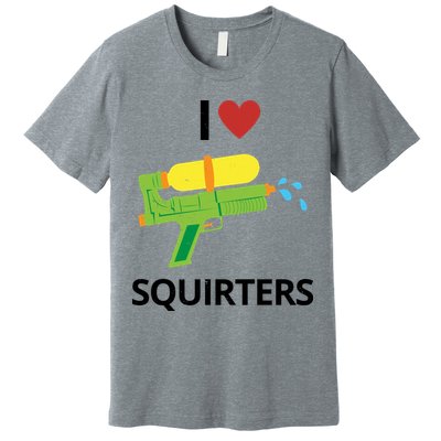 I Heart Squirters Funny Water Gun Premium T-Shirt