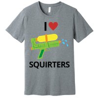 I Heart Squirters Funny Water Gun Premium T-Shirt