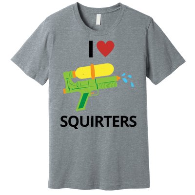 I Heart Squirters Funny Water Gun Premium T-Shirt