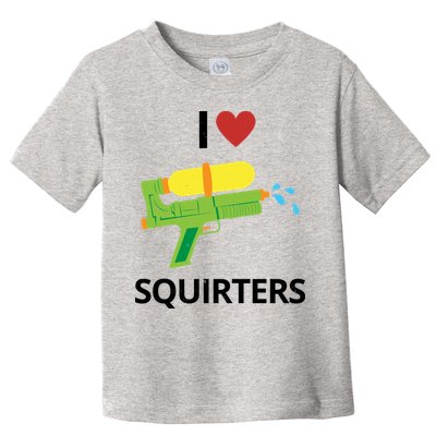 I Heart Squirters Funny Water Gun Toddler T-Shirt