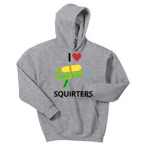 I Heart Squirters Funny Water Gun Kids Hoodie