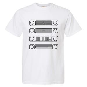 International Harvester Scout Truck Evolution White Outline Gift Garment-Dyed Heavyweight T-Shirt