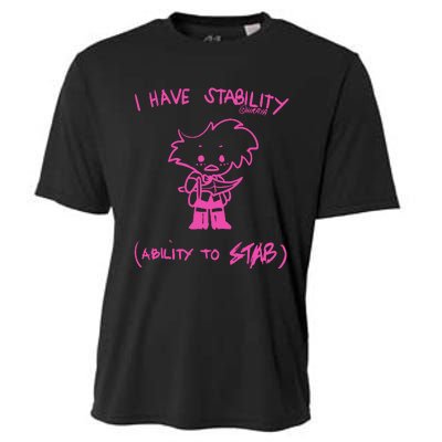 I Have Stability Ability To Stab Angel Dust Fanart Cooling Performance Crew T-Shirt