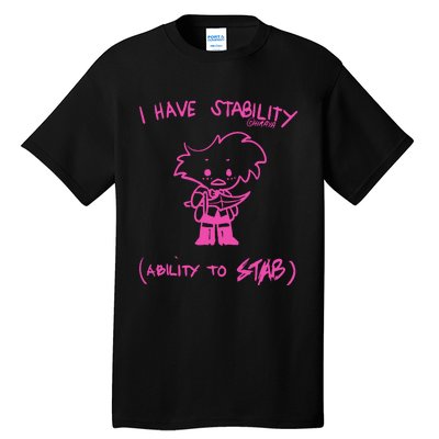 I Have Stability Ability To Stab Angel Dust Fanart Tall T-Shirt