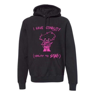 I Have Stability Ability To Stab Angel Dust Fanart Premium Hoodie